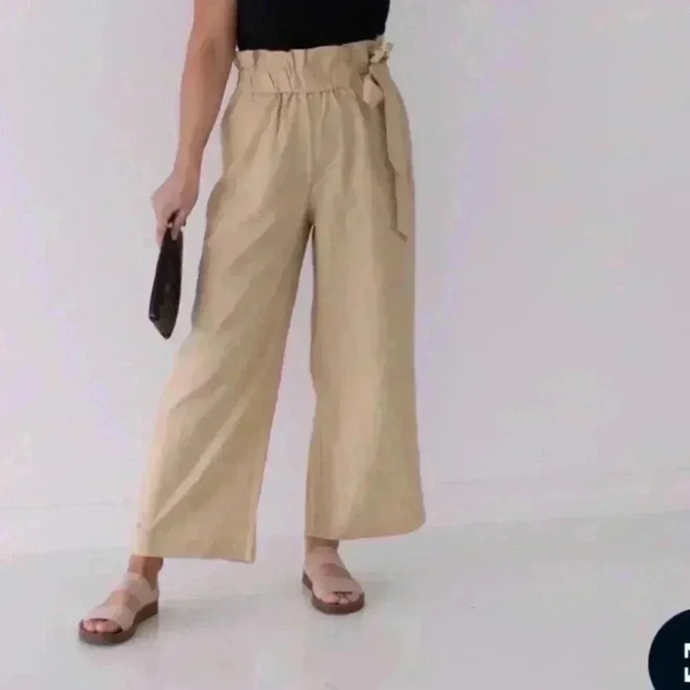 PANTS Cream Color By LUMIERE